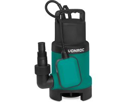 VONROC Dompelpomp - Vuilwaterpomp - Waterpomp - 750W - 14000 l/h - Voor vuil- en schoonwater - Met vlotter