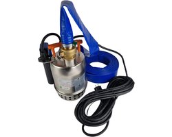 Wateroverlast Dompelpompset 9,6 m3/h met flotter automatic en 15 meter platte slang 32 mm afneembaar