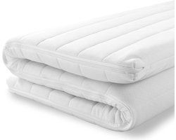 Baby matras 60x120 cm - 5 cm dik - Koudschuim - Anti-allergisch - Wasbare hoes met rits - ledikant matras 60x120 - Medium stevig ligcomfort