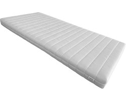 Bedden Amsterdam Eenpersoons Matras Comfortschuim 14cm dik met afritsbare hoes 80X200