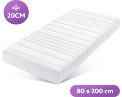 Densi Matras - 80x200cm - 20cm dik - Koudschuim - Afritsbare hoes