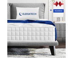 Elekiatech matras 90 x 200 cm-20 cm dik-eenpersoonsmatrassen-verenmatras-Anti-Allergische-met 9-laags composietstructuur