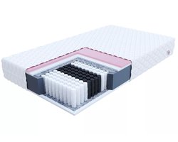 FDM® ATINA MAX Matras 80x200 cm - Multi Pocketvering Matrassen Eenpersoons - Hoogte 25 cm H2 - Dubbelzijdig - 7 zones - Afritsbaar hoes wasbaar - Antiallergisch en Ademende - Öko-Tex gecertificeerd