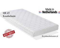 Koudschuim matras 90x190x14 cm HR-45 met Anti-allergische Wasbare hoes. Royal Meubel Center.nl ®