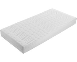 Matras 100x200 - 14cm dik - HR Koudschuim - Afritsbaar hoes - contour gesneden 7-zone - Ergoline