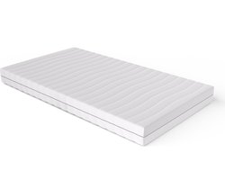 Matras 120x200 - 14cm dik - HR Koudschuim - Bamboo hoes - contour gesneden 7-zone