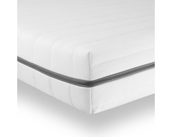 Matras - 70x200 - 7 zones - koudschuim - premium plus tijk - 15 cm - twijfelaar bed - Stevig