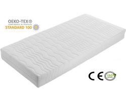 Matras - 80x200 - koudschuim - premium plus tijk - 14 cm hoog - Gemiddeld