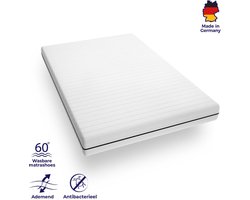 Matras - 90x200- 7 oppervlaktes - koudschuim - premium plus tijk - 15 cm - medium & hard