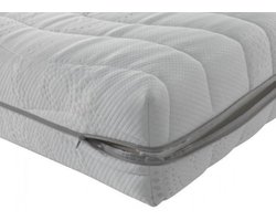 Matras Pocketvering Cooltouch - Luxe pocketvering matras heeft 7 zones - hoogwaardig HR koudschuim - 90x210