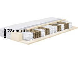 Matras Pocketvering Koudschuim XXL 28CM Dik - 1 Persoons - 90x200 - Bedden4045