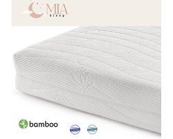 MIA Sleep - Pocket matras koudschuim 80x200 20cm - met luxe bamboe hoes - met rits