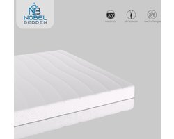 Nobel Bedden 80x200 - 14cm dik - 7 zones - Koudschuim - Afritsbare hoes - Premium hotelkwaliteit