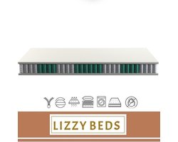 Pocket Comfort 3000 XXL - Pocketvering Matras - 70x200x25 - Lizzybeds