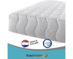 Pocket matras koudschuim 80x200 20cm met luxe bamboe hoes met rits