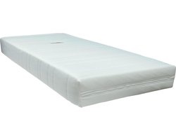 Slaaploods.nl Queen - Pocketvering Matras - Traagschuim Afdeklaag - 90x200x20 cm - Hard