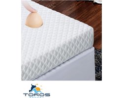 Topdek - Matras - Topper Hybride Bamboo Deluxe XXL 90x200 9 cm dik Actie!!!!