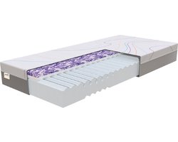 Wave by M line matras 70 x 200 cm | Koudschuim matras | Omkeerbaar matras hard & zacht | Traagschuim matras | 5 comfortzones | Antisliplaag | Afritsbare tijk en wasbaar tot 60 graden |