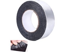 Bitumentape zelfklevend zwart 50 mm x 10 m - waterdicht buiten reparatietape - sterk klevend weerbestendig - geschikt voor raamvoegen metaal tegels - XiXiRan