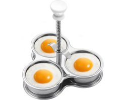 Eierketel Stroper Roestvrij Staal - Gemakkelijk te gebruiken voor Gepocheerde Eieren - Brunch Ontbijt Keuken Gadget .