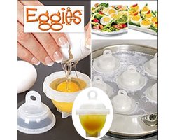 Eierkoker - 6 stuks - Eieren koken zonder schaal - Eggies