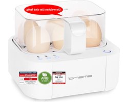 Eierkoker Emerio Beste eierkoker EB-115560 - Koken van alle gaarstanden - Zacht Middel Hard - Perfect resultaat - Spraakuitgave - Uniek technologie design - Model 2022 Eierkoker