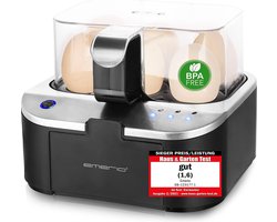 eierkoker Talking egg cooker WINNER Price/Performance NOVELTY kookt alle drie kookniveaus [zacht|middel|hard] in ÉÉN kookproces met perfecte resultaten Spraakuitvoer in DE BPA-vrij, EB-123177.1