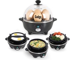 Gadgy Eierkoker Elektrisch - 7 Eieren – Koken, Pocheren, Roerei, Omelet – Vaatwasbestendig - Eierkoker