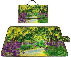 Grote Waterdichte Picknickdeken 200x300cm voor Buiten, Machinewasbare Picknickmat met Draaggreep voor Kamperen, Strand en Tuin