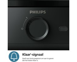 PHILIPS Eierkoker 3000 Serie Gezinsformaat tot 6 Eieren Zacht Medium Hard Gepocheerd gemakkelijk Schoon te Maken Accessoire Pocheerbakje & Eierprikker 400W Compact Design