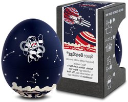 Space BeepEgg Eiertimer voor het koken van eieren - moderne eierkoker voor zachte & hardgekookte eieren - geschikt voor levensmiddelen - zingen drijvende eiertimer