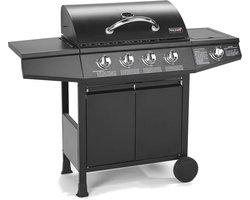 4 + 1 Gasgrill met Zijbrander - Perfect voor Terras en Tuin