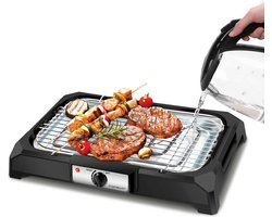 Aigostar Lava 30LDQ - Elektrische Grill - BBQ - Tafel Barbecue - Grilloppervlakte 41 x 24 cm - 2000 Watt - Zwart