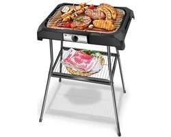 Aigostar Lava Pro 30RRD Elektrische Barbecue -  BBQ - Elektrische Grill - 40x24 cm - 2000 Watt - Zwart