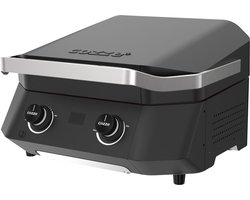 Cozze - Grill E-500 Elektrisch 2 Zones 230V 2200W - Biologisch Katoen - Zwart