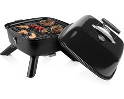 Electrische Bbq met Deksel - Electrische BBQ 2 in 1 - Electrische BBQ Tafelmodel - Elektrische en met Kool