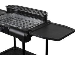 Elektrische BBQ met zijplanken - 40 x 24,5 cm - Ook te gebruiken als tafelgrill - 2200 W