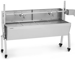 Klarstein Sauenland Pro barbecue en draaispit - Rotisserie voor varken - Elektrische barbecue - Varken aan het spit - Roestvrij staal - BBQ - 4 rollen - 15W