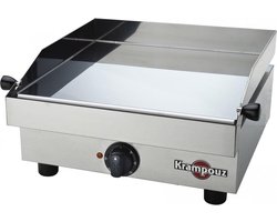 Krampouz Saveur Contactgril Tafelblad Electrisch 1600W Roestvrijstaal