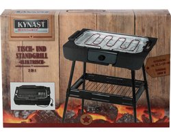 Kynast Exklusiv 2in1 elektrisch grill 2000 W zwart - bbq- barbecue