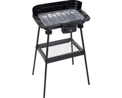 Lentz Elektrische BBQ - Snel & gemakkelijk - overal te gebruiken- 2200W- Zwart 47x35x79 cm