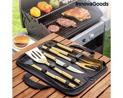 Luxe koffer met barbecuegereedschap BBQase InnovaGoods (6 Onderdelen)