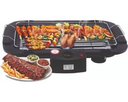 Royal Swiss - Elektrische Tafelbarbecue - Elektrische barbecue grill - Grilloppervlak (LxB) 38x22 cm - 2000W - Zwart