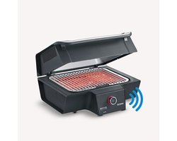 SEVERIN PG 8138 - SEVO SMART CONTROL GT Elektrische barbecue - Grill voor binnen en buiten - 3000 W - 80-500 °C - Direct & Indirecte Zone