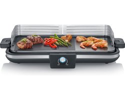 Severin PG 8564, Plancha - Tafelgrill - glad en geribbeld oppervlak - binnen en buiten - 230 °C