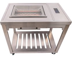 SUMM – CAVAS – Grijs – Staal – Infrarood – Barbecue – BBQ – Elektrische Grill – BBQ Grill - Stevig staal – Infrarood barbecue – Stijlvol