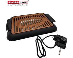 Swiss Line Switzerland - Elektrische Barbecue - Tafel BBQ - Grillrooster - 32CM - 1500W