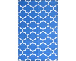 vidaXL - Buitenkleed - 160x230 - cm - polypropeen - blauw