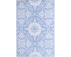 vidaXL - Buitenkleed - 190x290 - cm - PP - babyblauw