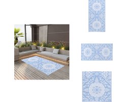 vidaXL Tuinkleed - Tuinkleden - Terraskleed - Terraskleden - Buitenkleed 120x180 cm PP babyblauw